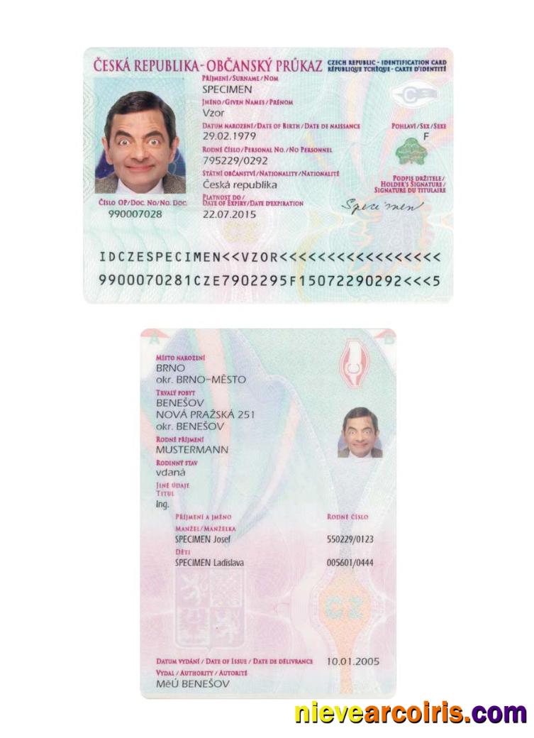 Czech Identification card